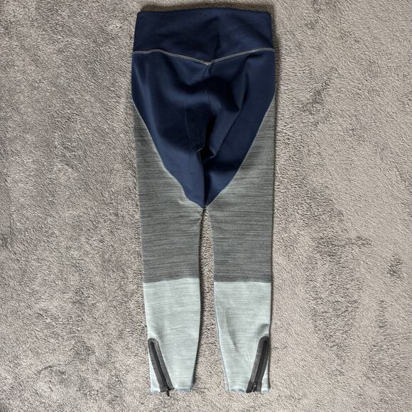 Nike Women's Compression Pants Tights Legendary Training Gym Work XS Blue Gray - Picture 3 of 7